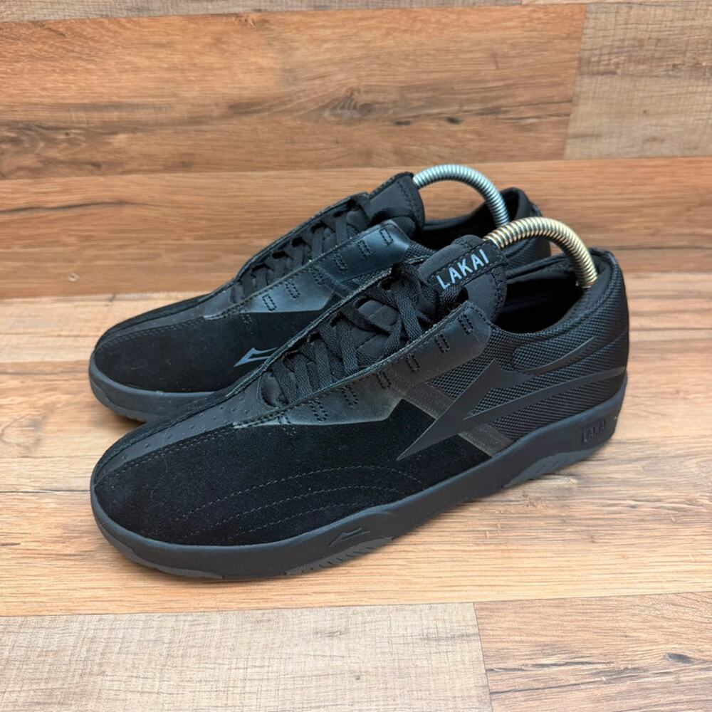 Lakai Terrace Griffin Gass Mens 8 Black Suede Skate Shoes